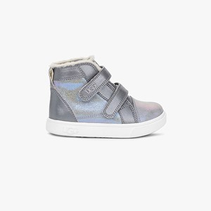 Ugg Rennon II Shimmer Kids Sneakers Silver (6391XGBQI)